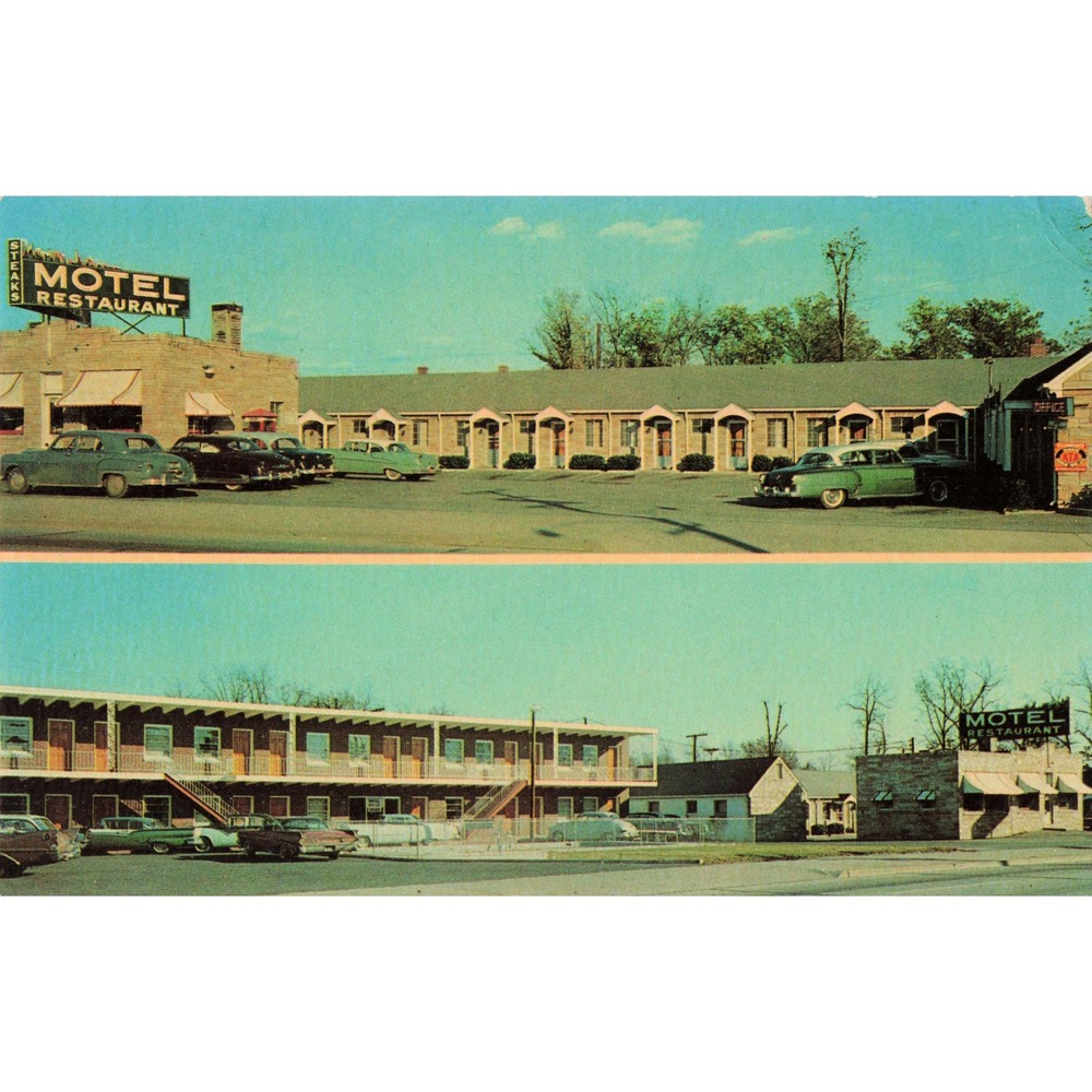 City Motel Restaurant Richmond VA Chrome Postcard Dexter Press Jefferson Davis H